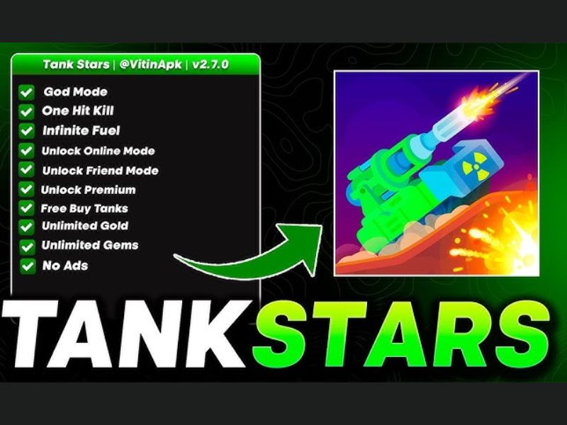 Tải Tank Stars MOD (Full Tiền, Kim Cương, Menu ) v2.18.0 Giới Thiệu Về Các Tính Năng Hack Game Tank Stars