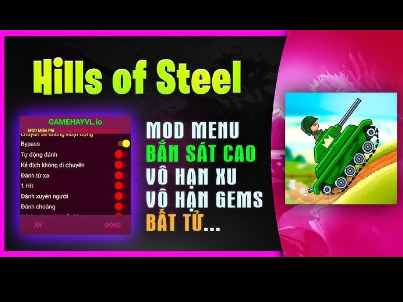 Tải Hills Of Steel MOD APK (Full Tiền, Kim Cương,...)