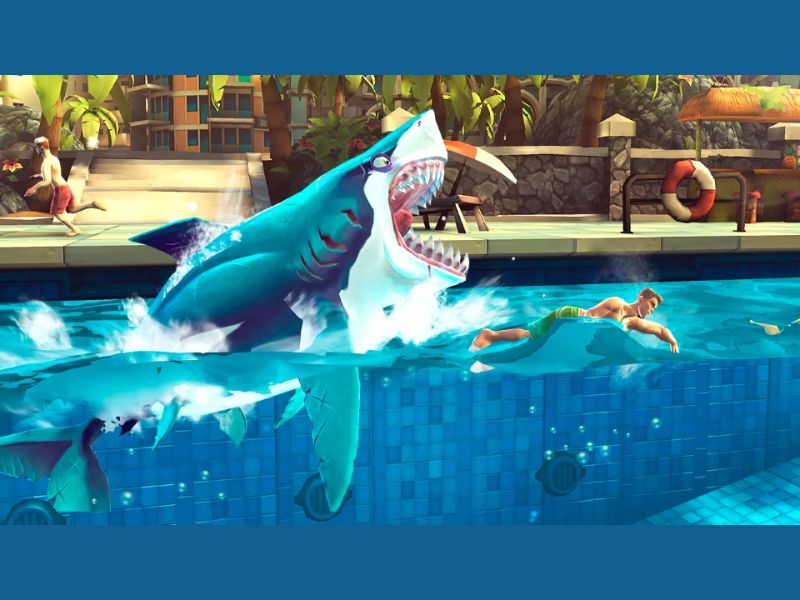Lối chơi lôi cuốn trong Hungry Shark World Hack