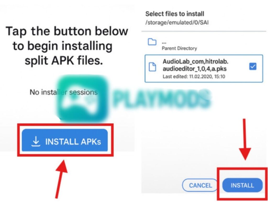 Cài đặt file APKs hoặc XAPK 2