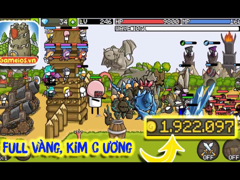Trải Nghiệm Tính Năng Của Phiên Bản Hack Grow Castle