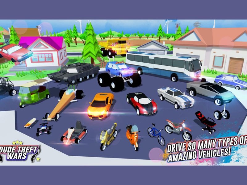 Dude Theft Wars Nhiều Vũ Khí Và Xe Cực Phẩm Khác Nhau