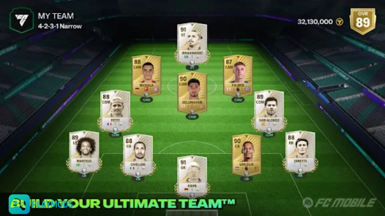 Xây dựng đội hình trong FC Mobile MOD