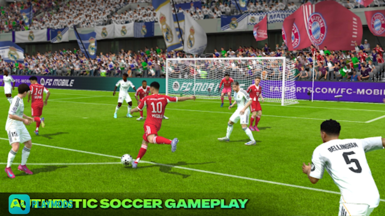 Hình ảnh và âm thanh FC Mobile vô cùng hấp dẫn