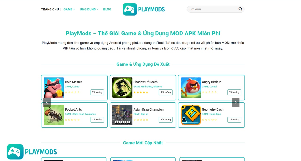 Tải game tại Playmods