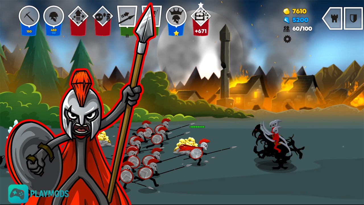 Hack Stick War Saga MOD APK (Vô Hạn Tiền, Menu) v2026.5.4969 Giới thiệu Stick War: Saga