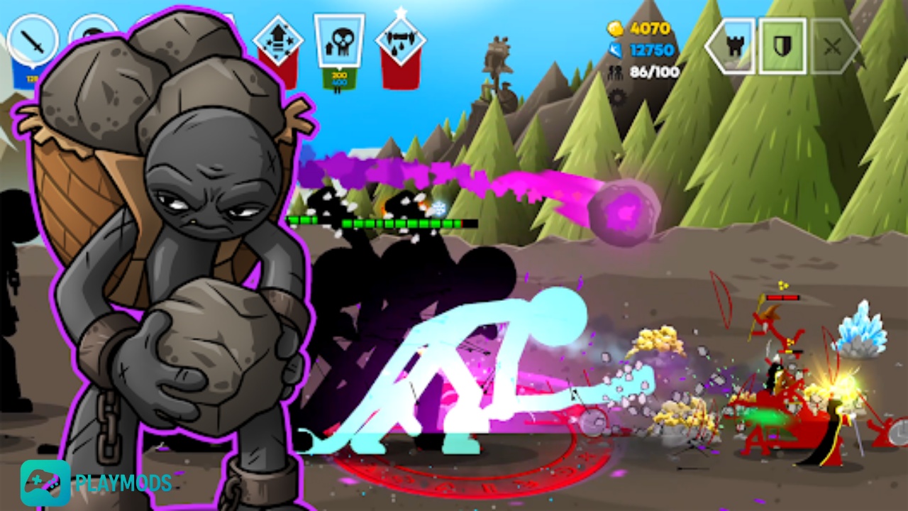 Hack Stick War Saga MOD APK (Vô Hạn Tiền, Menu) v2026.5.4969 Trải nghiệm toàn bộ sức mạnh của Hack Stick War: Saga