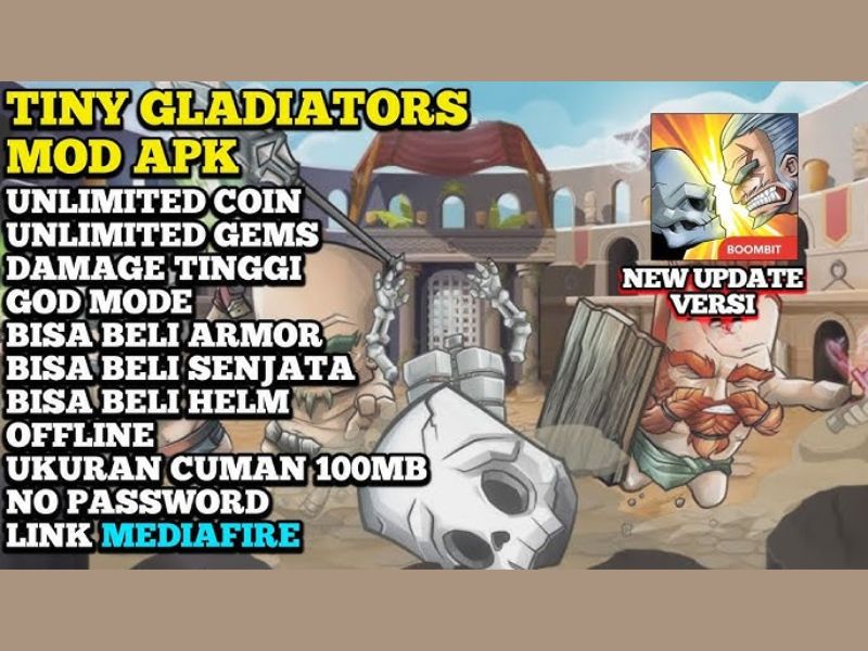 Tải Hack Tiny Gladiators Mod Apk (Full Tiền, Kim Cương)