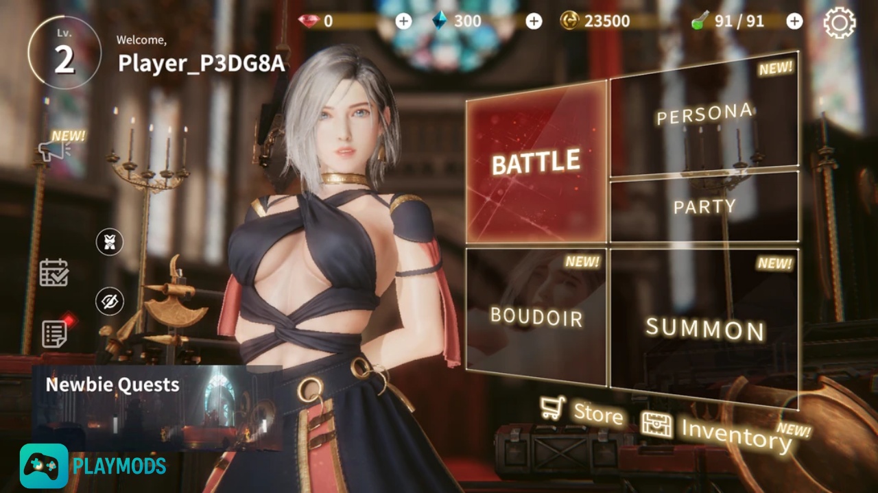 Tải Rise of Eros MOD APK (Menu, Mở khóa mọi Nữ thần, Vô Hạn Tiền) v4.1.400 Xây dựng đội hình Rise of Eros