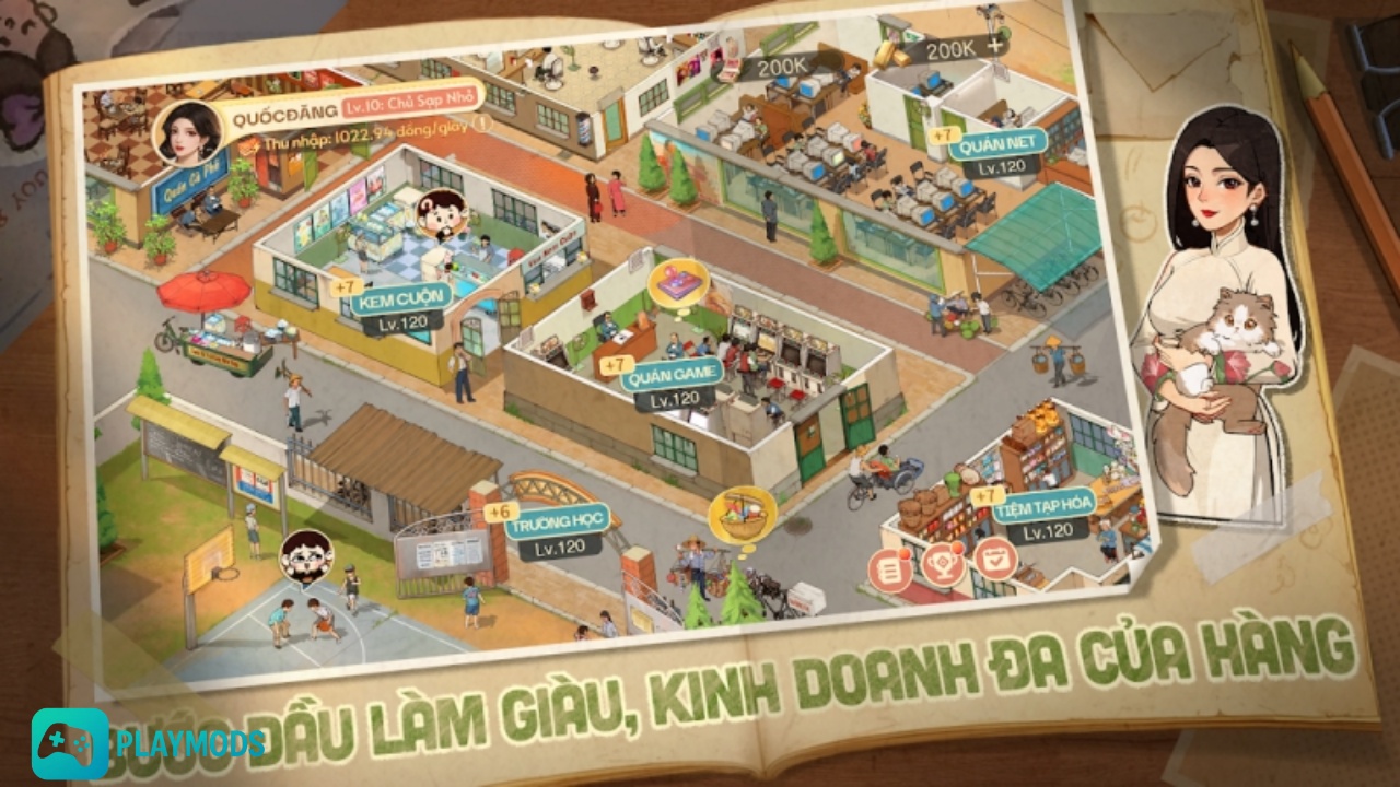 Tải Tiệm Tạp Hóa Thời Gian MOD APK (Vô Hạn Tiền, No Ads) v2.5.1 Quản lý đa dạng của hàng trong tạp hóa thời gian