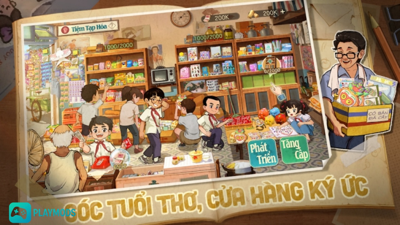 Tải Tiệm Tạp Hóa Thời Gian MOD APK (Vô Hạn Tiền, No Ads) v2.5.1 Từ cửa hàng nhỏ có thể nâng cấp vô hạn trong tiệm tạp hóa thời gian MOD