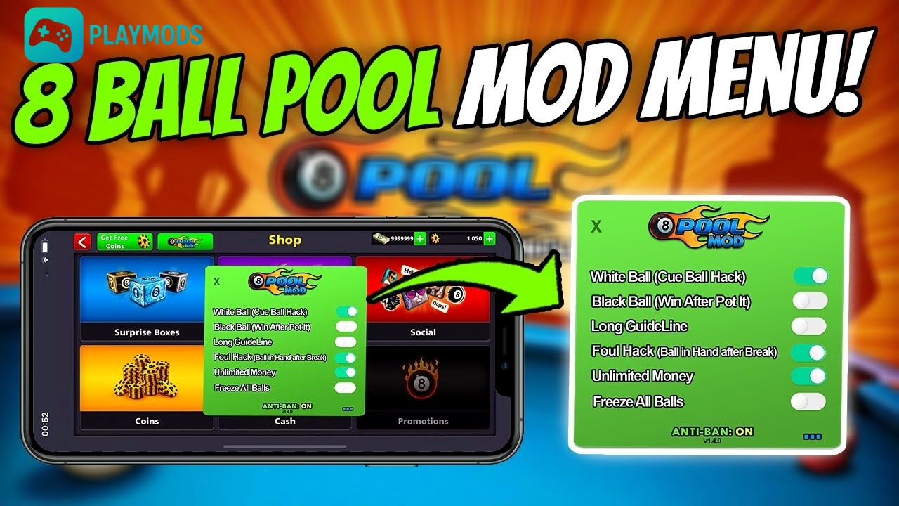 Tải Hack Pool 8 Ball (Vô Hạn Tiền, Menu, Đường Kẻ Dài) v56.19.0 Tính Năng Đặc Biệt Trong Bản Hack Pool 8 Ball