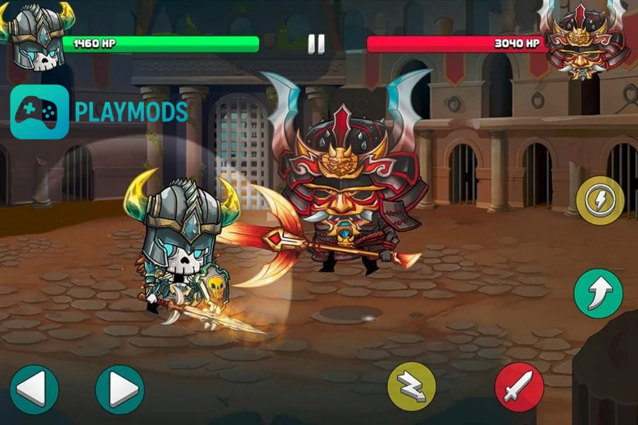 Tải Hack Tiny Gladiators Mod Apk (Full Tiền, Kim Cương) v2.5.1 Tiny Gladiators Học cách né đòn và phản công đúng lúc