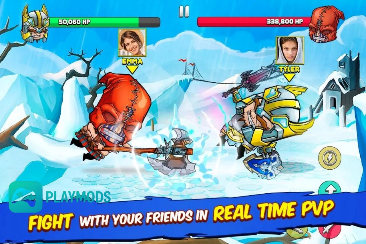Tải Hack Tiny Gladiators Mod Apk (Full Tiền, Kim Cương) v2.5.1 Tiny Gladiators Tham gia PvP để thử thách bản thân