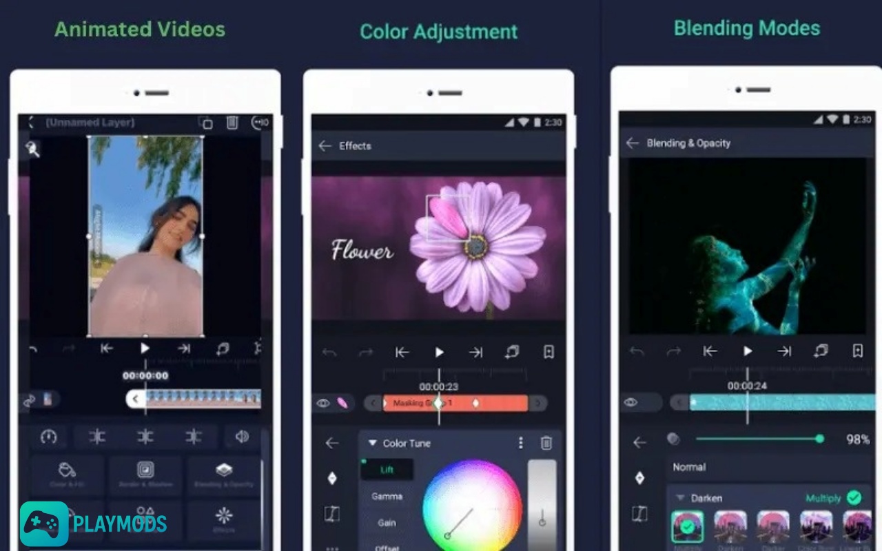 Chỉnh sửa Video trên Ứng dụng alight motion Pro