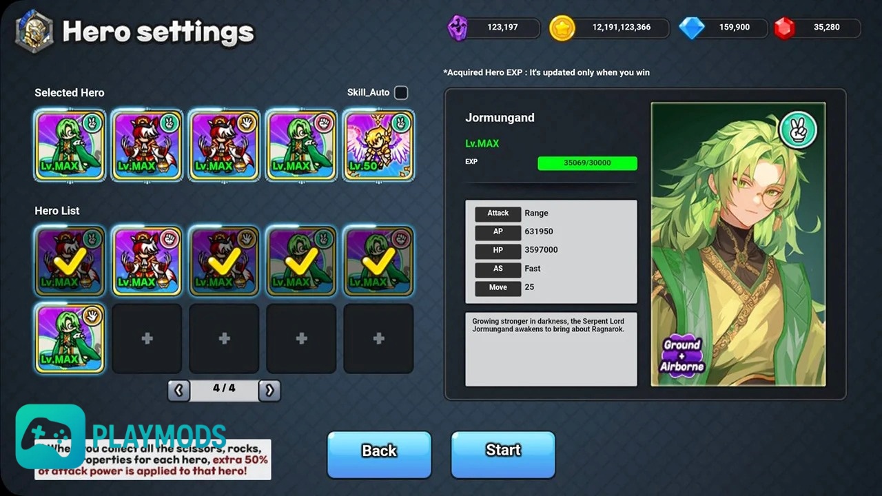 Tải Gold Tower Defence Hack (Vô Hạn Tiền, Kim Cương, Ruby) v2.1.26 Hệ thống hero đặc sắc với khả năng riêng biệt
