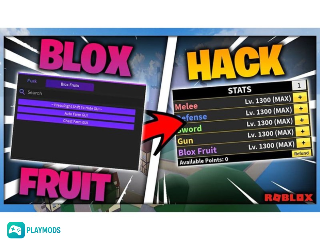 Tính năng hấp dẫn có trong Hack Blox Fruit