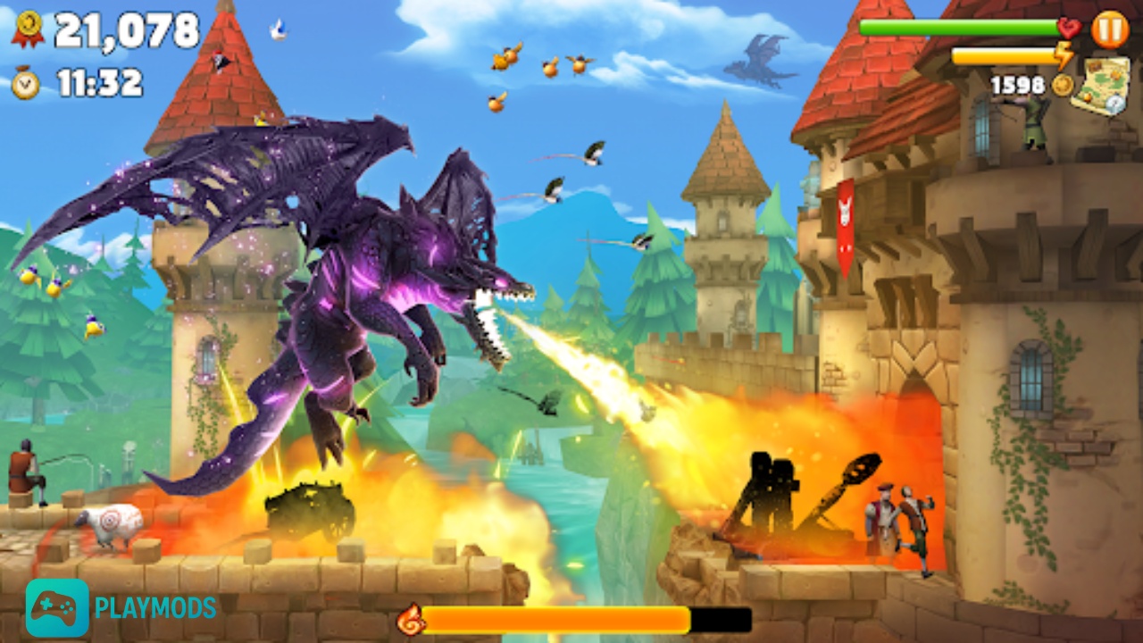 Tải Hungry Dragon MOD APK (Full Tiền/Kim Cương, One Hit, Bất Tử) v5.6 hack-hungry-dragon-01