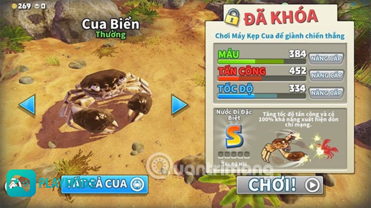 Khám Phá Trọn Bộ Tính Năng Trong Hack King Of Crabs 