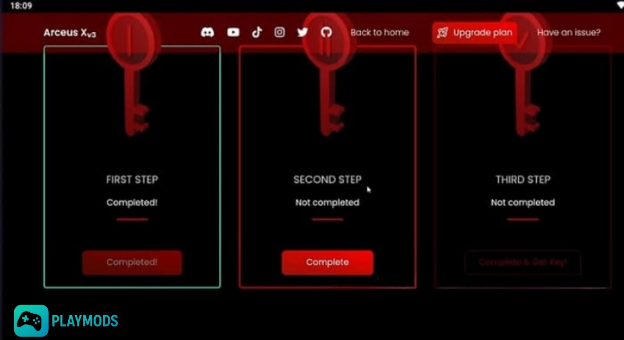 Tải Arceus X NEO APK v1.9.5 APK Mới Nhất Và Các Bước Get Key Chi Tiết Chọn Complete để thực hiện bước tiếp theo