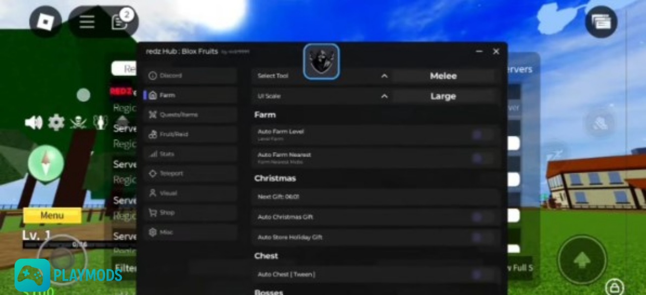 Script Redz Hub Update 28 (2025): Script Blox Fruits Mạnh Nhất | PlayMods script-redz-hub-03