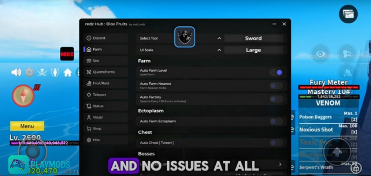Script Redz Hub Update 28 (2025): Script Blox Fruits Mạnh Nhất | PlayMods script-redz-hub-06