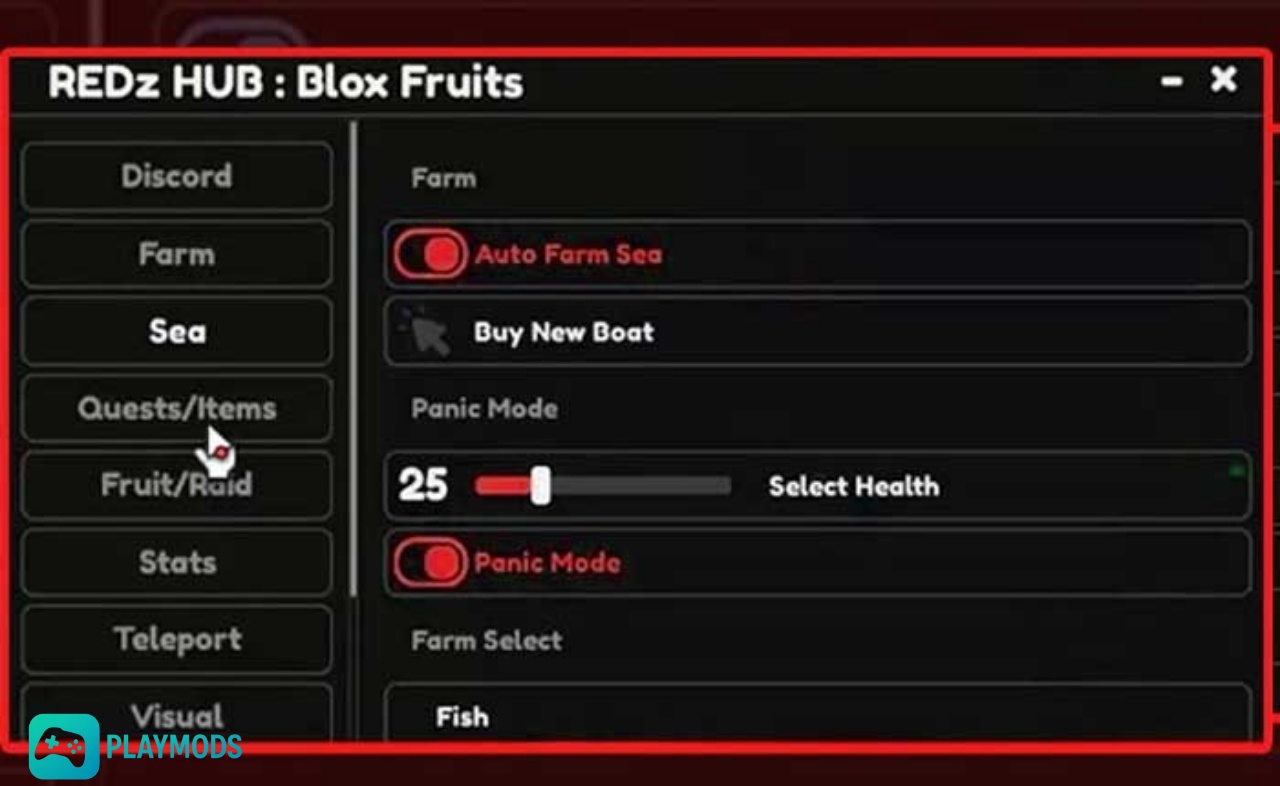 Script Redz Hub Update 28 (2025): Script Blox Fruits Mạnh Nhất | PlayMods script-redz-hub-07