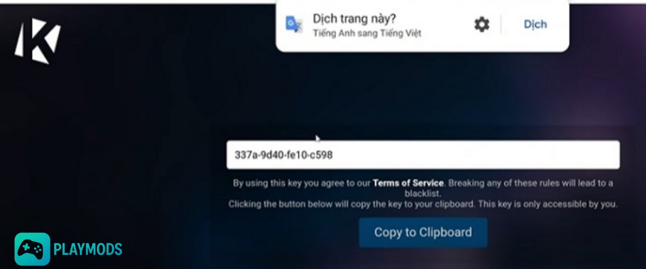 Tải Krnl X ROBLOX (VNG/QT) v2.704 Mới Nhất Cho Điện Thoại Nhấn “Copy to Clipboard” để sao chép