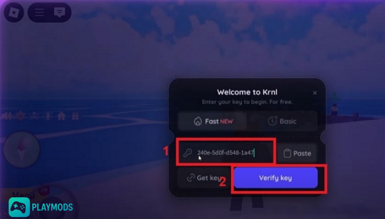 Tải Krnl X ROBLOX (VNG/QT) v2.704 Mới Nhất Cho Điện Thoại Quay lại mở Client Krnl và gián key vào