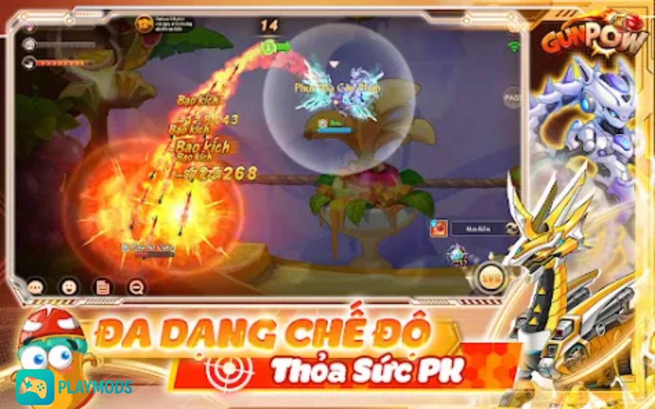 Tải Hack GunPow - Bắn Gà Teen PK MOD APK (Vô Hạn Tiền, Căn Góc) v2.2.6 hack-gunpow-02