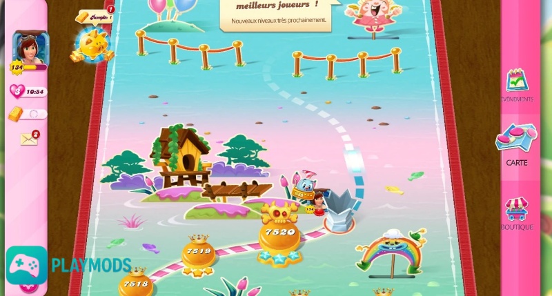 Tải Candy Crush Saga Hack (Full Tiền, Mở Khóa Cấp Độ) v1.320.1.1 Hệ Thống Bản Đồ Và Tiến Trình Dài Hạn