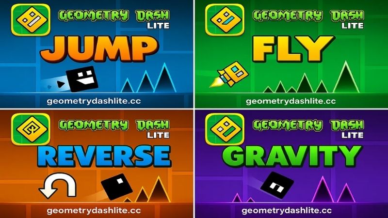 Màn Chơi Sáng Tạo, Độ Khó Leo Thang Liên Tục Trong Geometry Dash Lite 