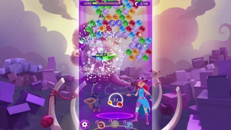 Thử Sức Với Nhiều Chế Độ Chơi Đặc Sắc Trong Bubble Witch 3 Saga MOD APK